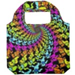 3d Grateful Dead 90 s Neon Dancing Bears Foldable Grocery Recycle Bag