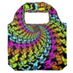 3d Grateful Dead 90 s Neon Dancing Bears Premium Foldable Grocery Recycle Bag