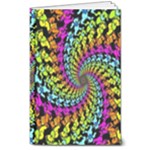 3d Grateful Dead 90 s Neon Dancing Bears 8  x 10  Hardcover Notebook