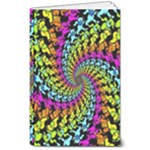 3d Grateful Dead 90 s Neon Dancing Bears 8  x 10  Softcover Notebook