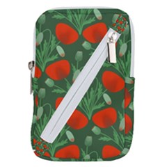 Poppy Fierce Wolf Poppies Bud Belt Pouch Bag (Large) from ArtsNow.com