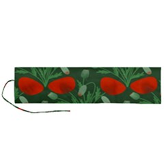 Poppy Fierce Wolf Poppies Bud Roll Up Canvas Pencil Holder (L) from ArtsNow.com