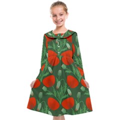 Poppy Fierce Wolf Poppies Bud Kids  Midi Sailor Dress from ArtsNow.com