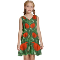 Kids  Sleeveless Tiered Mini Dress 