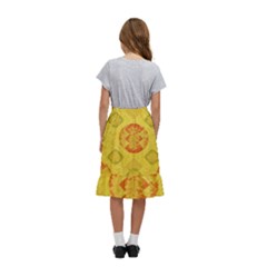 Kids  Ruffle Flared Wrap Midi Skirt 