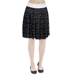 Enigmatic Demon Black and White Pattern Pleated Skirt from ArtsNow.com