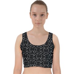 Velvet Racer Back Crop Top 