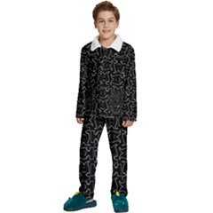 Kids  Long Sleeve Velvet Pajamas Set 