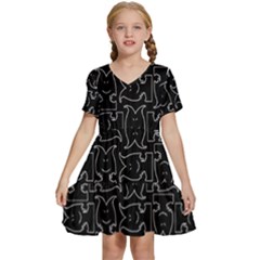 Kids  Short Sleeve Tiered Mini Dress 