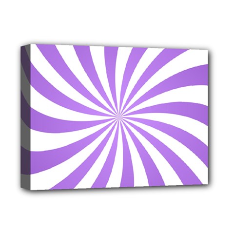 Spiral Vortex Rays Lavender Swirl Purple Deluxe Canvas 16  x 12  (Stretched)  from ArtsNow.com