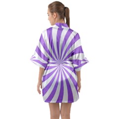 Half Sleeve Satin Kimono  