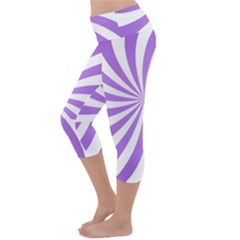 Lightweight Velour Capri Yoga Leggings 