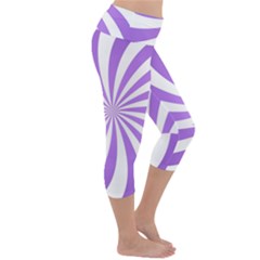 Lightweight Velour Capri Yoga Leggings 