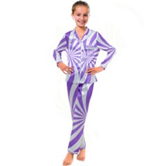 Kids  Satin Long Sleeve Pajamas Set 