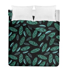 Leaves Pattern Abstract Blade Duvet Cover Double Side (Full/ Double Size) from ArtsNow.com