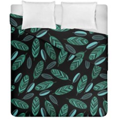 Leaves Pattern Abstract Blade Duvet Cover Double Side (California King Size) from ArtsNow.com