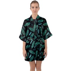 Half Sleeve Satin Kimono  