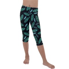 Kids  Lightweight Velour Capri Leggings  