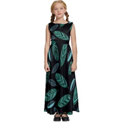 Kids  Satin Sleeveless Maxi Dress 