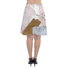 Chiffon Wrap Front Skirt 