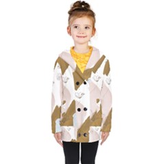 Kids  Double Breasted Button Coat 