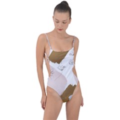 Tie Strap One Piece Swimsuit 