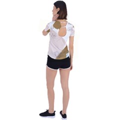 Back Circle Cutout Sports T-Shirt 