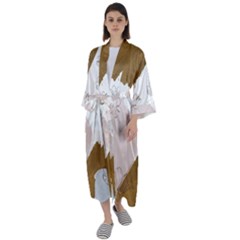 Maxi Satin Kimono 