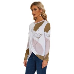 Long Sleeve Crew Neck Pullover Top 