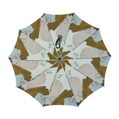 Flower Branch Corolla Wreath Automatic Folding Umbrella with Case (Large) from ArtsNow.com