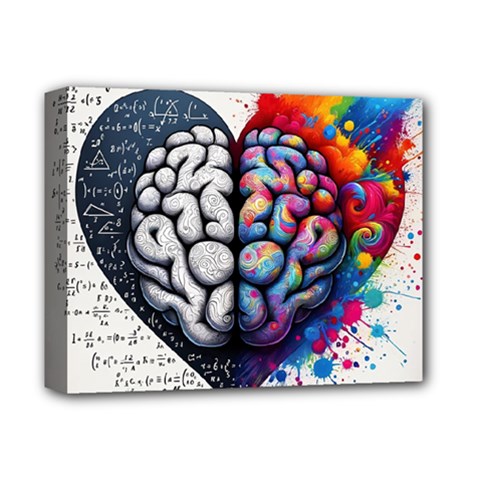 Brain Heart Math Deluxe Canvas 14  x 11  (Stretched) from ArtsNow.com