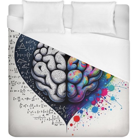 Brain Heart Math Duvet Cover (King Size) from ArtsNow.com