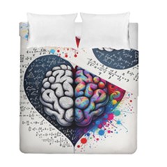 Brain Heart Math Duvet Cover Double Side (Full/ Double Size) from ArtsNow.com