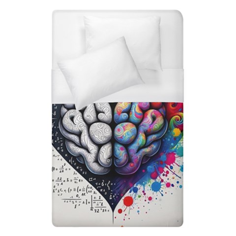 Brain Heart Math Duvet Cover (Single Size) from ArtsNow.com