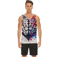 Men s Wide Collar Tank Top 