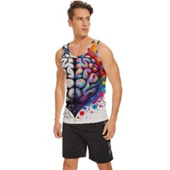 Men s Wide Collar Tank Top 