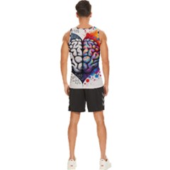 Men s Wide Collar Tank Top 