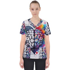 Women s V-Neck Scrub Top 