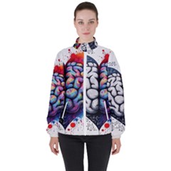 Women s High Neck Windbreaker 