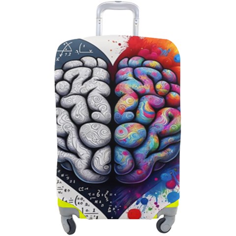 Brain Heart Math Luggage Cover (Large) from ArtsNow.com