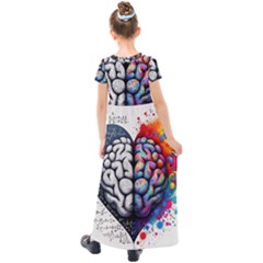 Kids  Short Sleeve Maxi Dress 