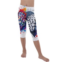 Kids  Lightweight Velour Capri Leggings  