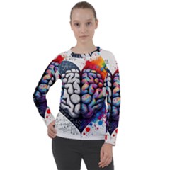 Brain Heart Math Women s Long Sleeve Raglan T