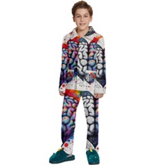 Kids  Long Sleeve Velvet Pajamas Set 