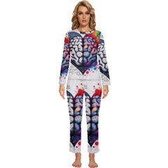 Womens  Long Sleeve Lightweight Pajamas Set 