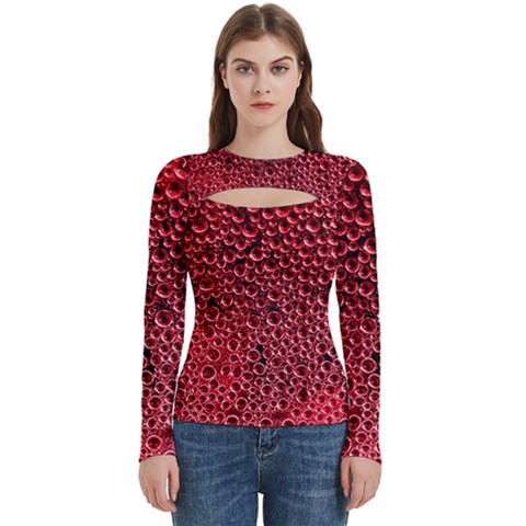 Drops Water Drops Trypophobia Women s Cut Out Long Sleeve T