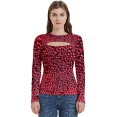 Drops Water Drops Trypophobia Women s Cut Out Long Sleeve T