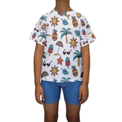 Kids  Short Sleeve Swimwear 