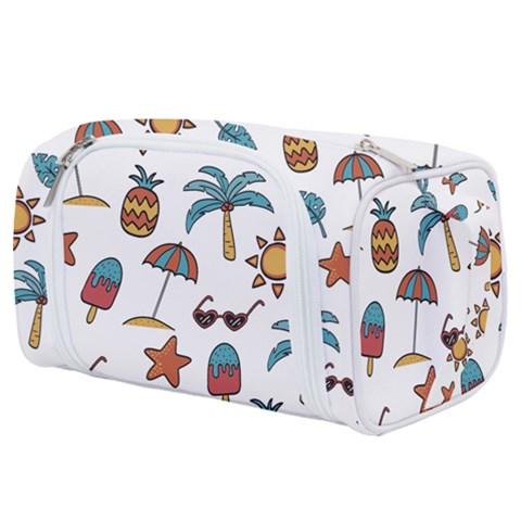 Summer Pineapple Fruit Tropical Toiletries Pouch from ArtsNow.com