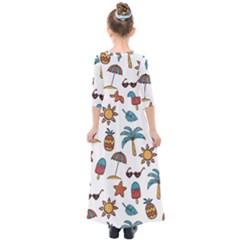 Kids  Quarter Sleeve Maxi Dress 